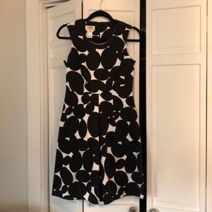 Talbots black & white dress